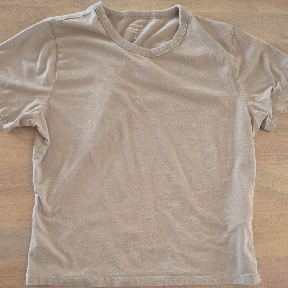 Abercrombie & Fitch Tan Skimming Tee